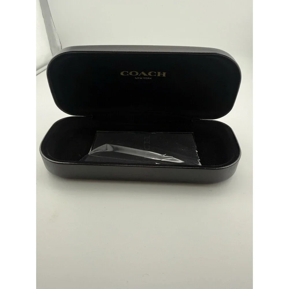 Coach Glasses Sunglasses Hard Shell Case. Black Clam Box. New Condition